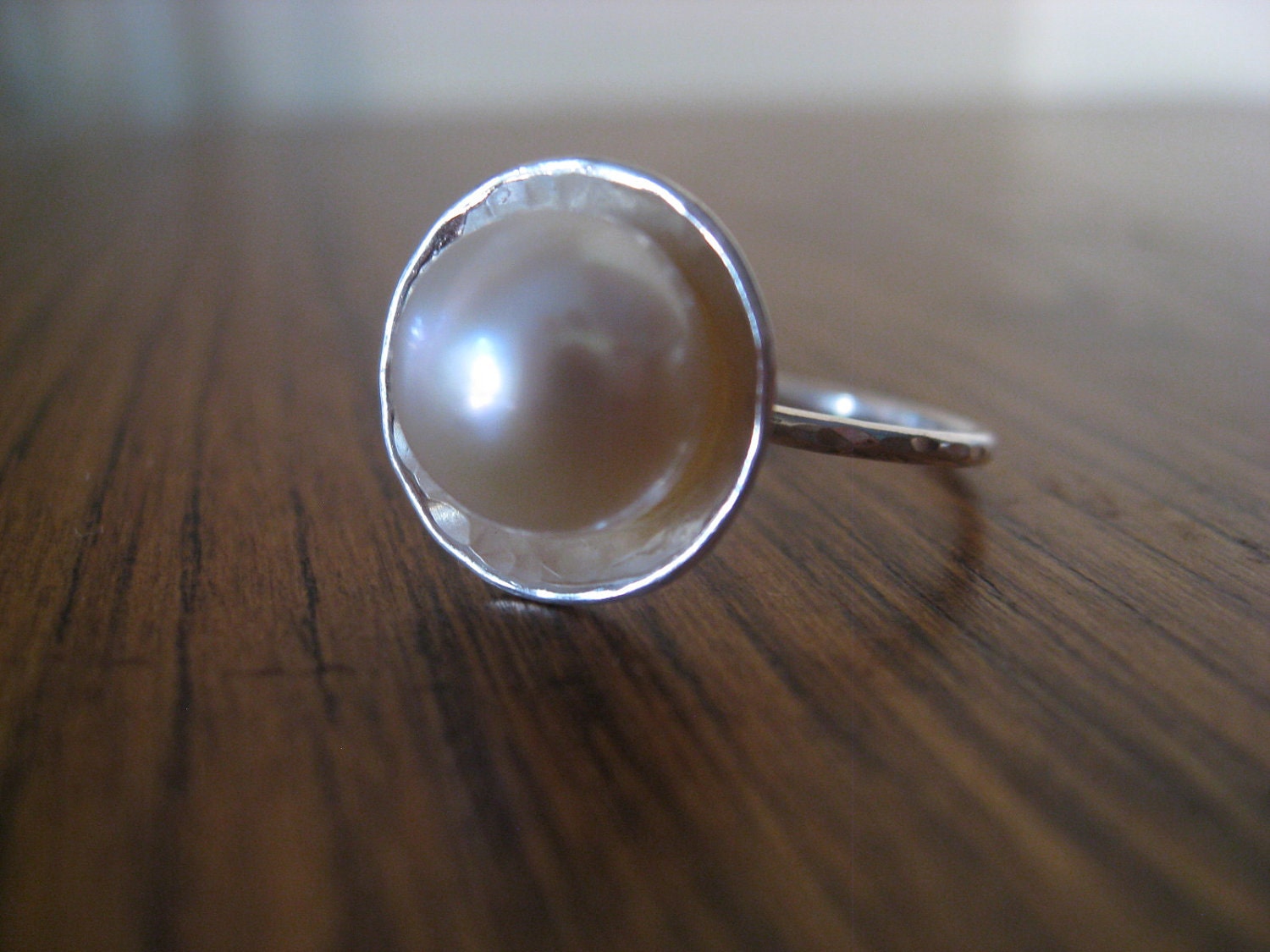 Pearl - fresh water pearl and sterling silver ring