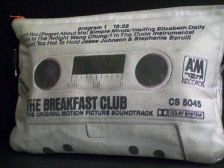 Breakfast Club Soundtrack Retro 80s Cassette Tape Clutch