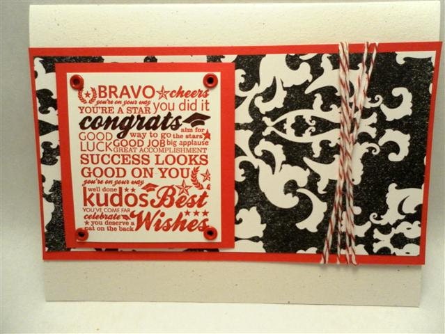 Black & White Grad Card