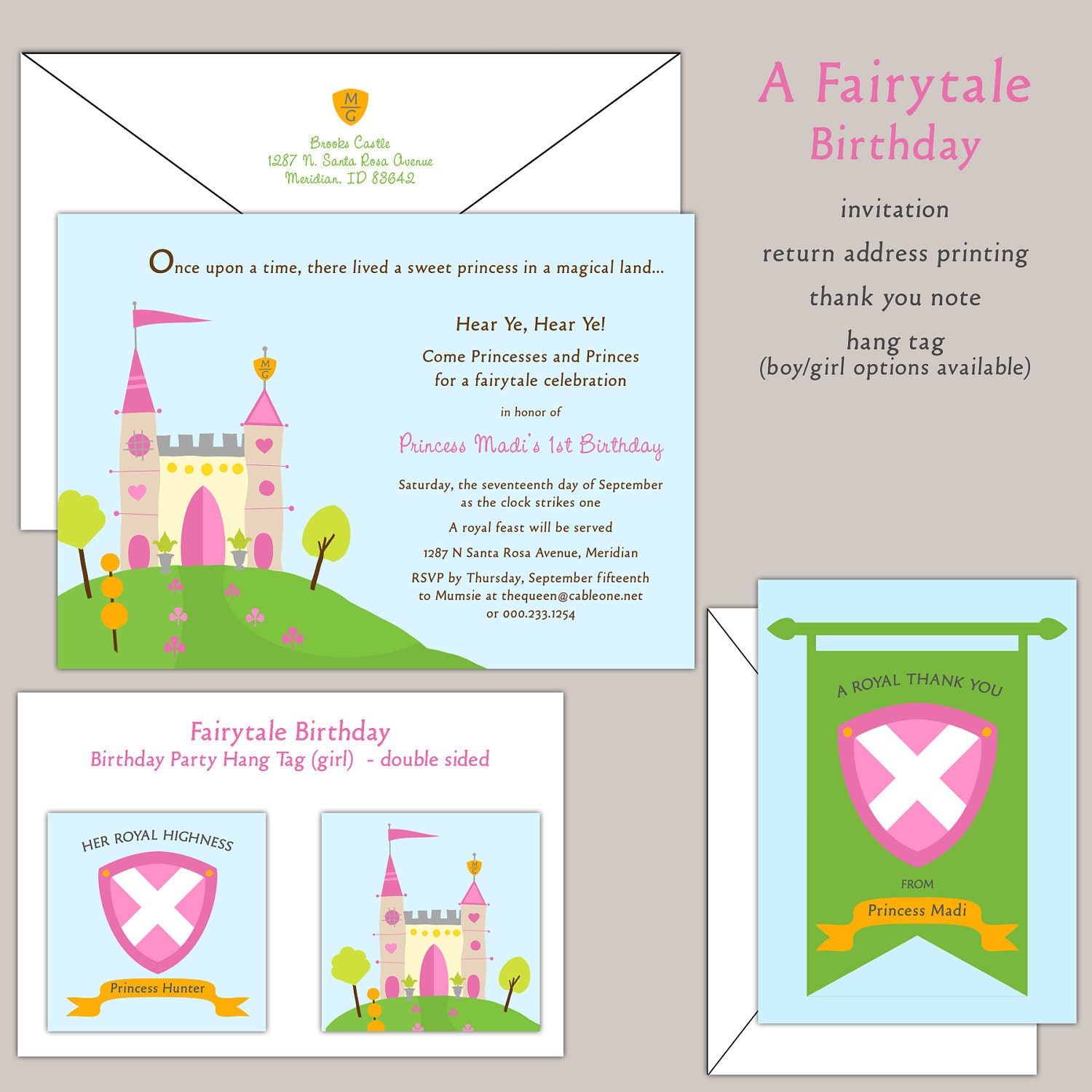 A Fairytale Birthday Invitation Il_570xn