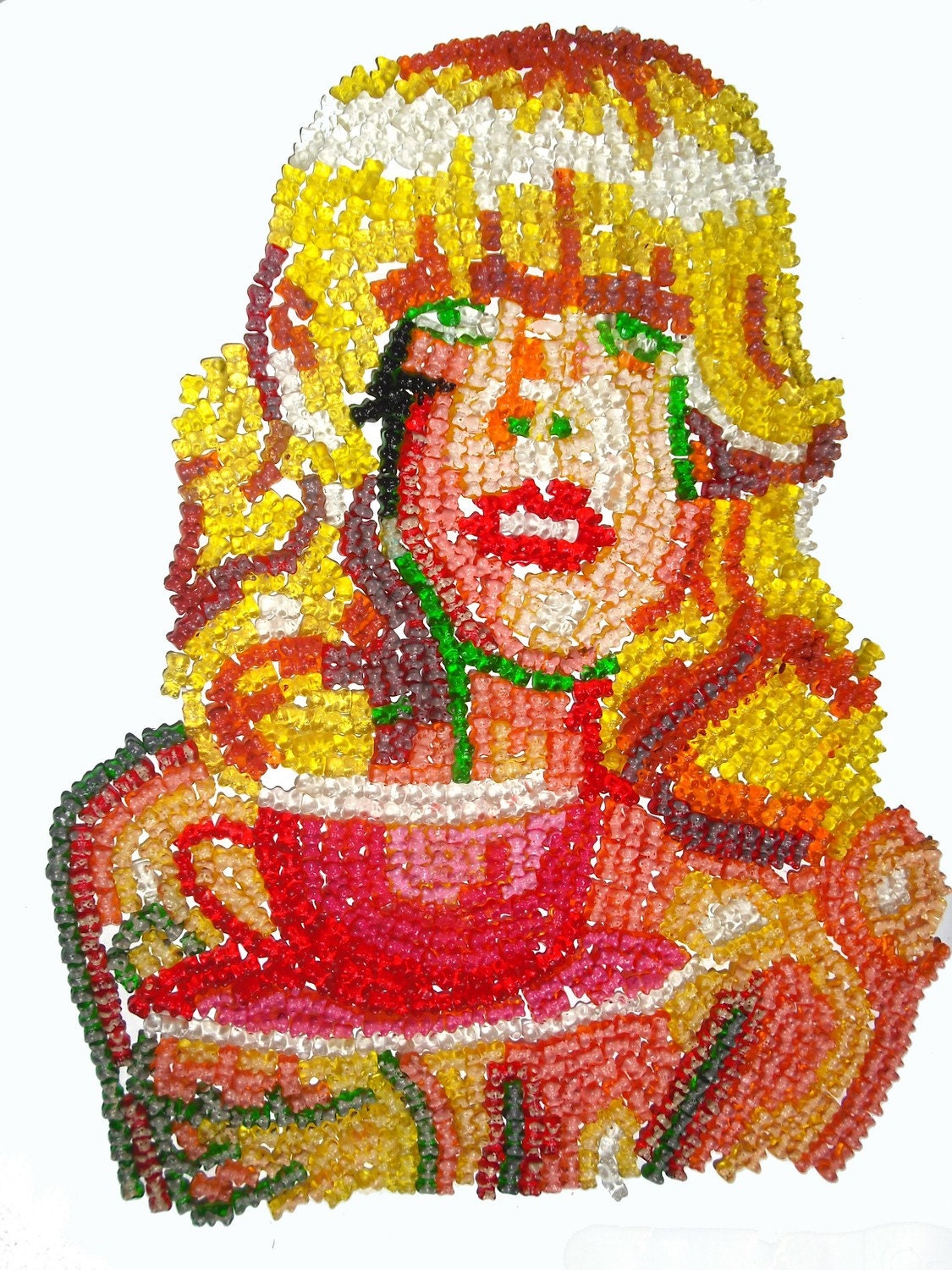 Your Portrait made of Gummi Bears - As Seen In Urban Outfitters
