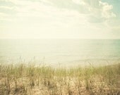 Beach photography beach photograph 5x7 nautical fine art neutral home decor ocean wall art seashore print blue green