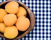gift under 50 Fruit Photography apricot photograph food wall art chef decor orange blue picnic summer kitchen decor 8x10