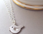 Small Silver bird necklace - with sterling silver chain