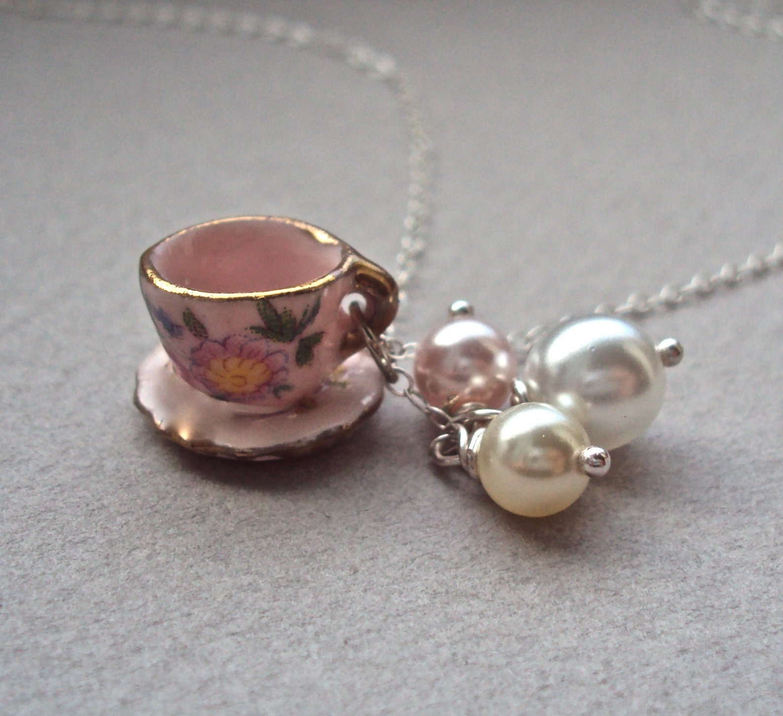 teacup necklace