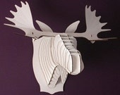 Fred Jr.- Medium Moose Trophy- White or Brown