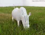 Rambling Robbie Jr.- Medium Full Body Rhino Model- White or Brown