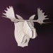 Fred Jr.- Medium Moose Trophy- White or Brown