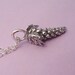 nature jewelry tiny charm necklace grape jewelry sterling silver