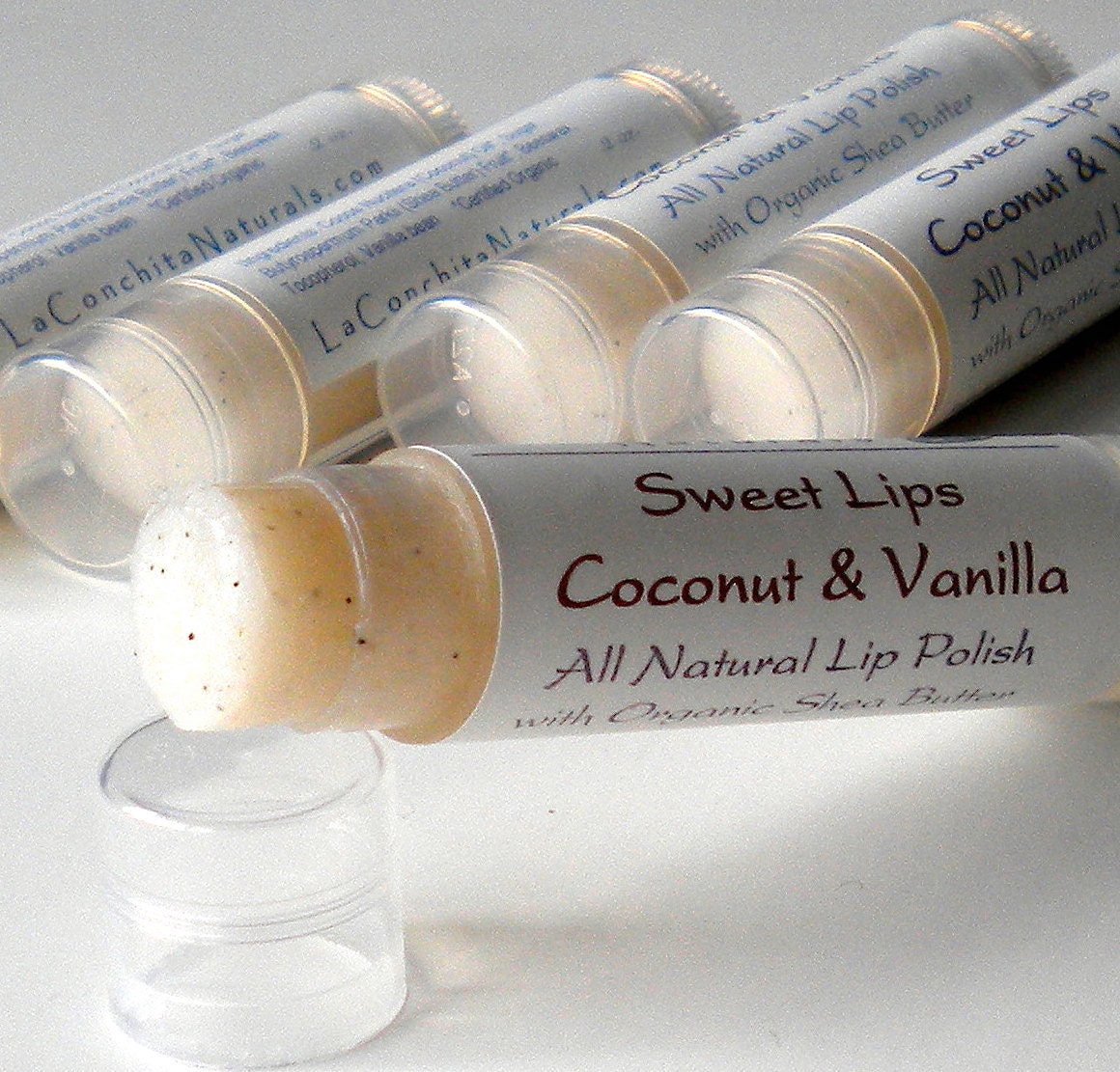 Vanilla Sugar Lip Scrub - All Natural Lip Polish with Shea Butter for Super Soft, Kissable Lips
