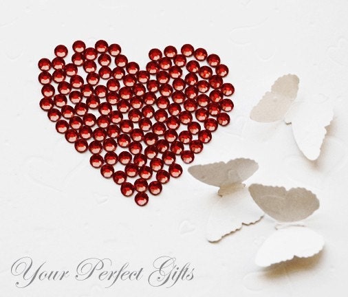 100 Acrylic Round Flat Back Rhinestone 7mm Burgundy Dark Red FREE Shipping USA Wedding Invitation Scrapbooking Nail Art LR060
