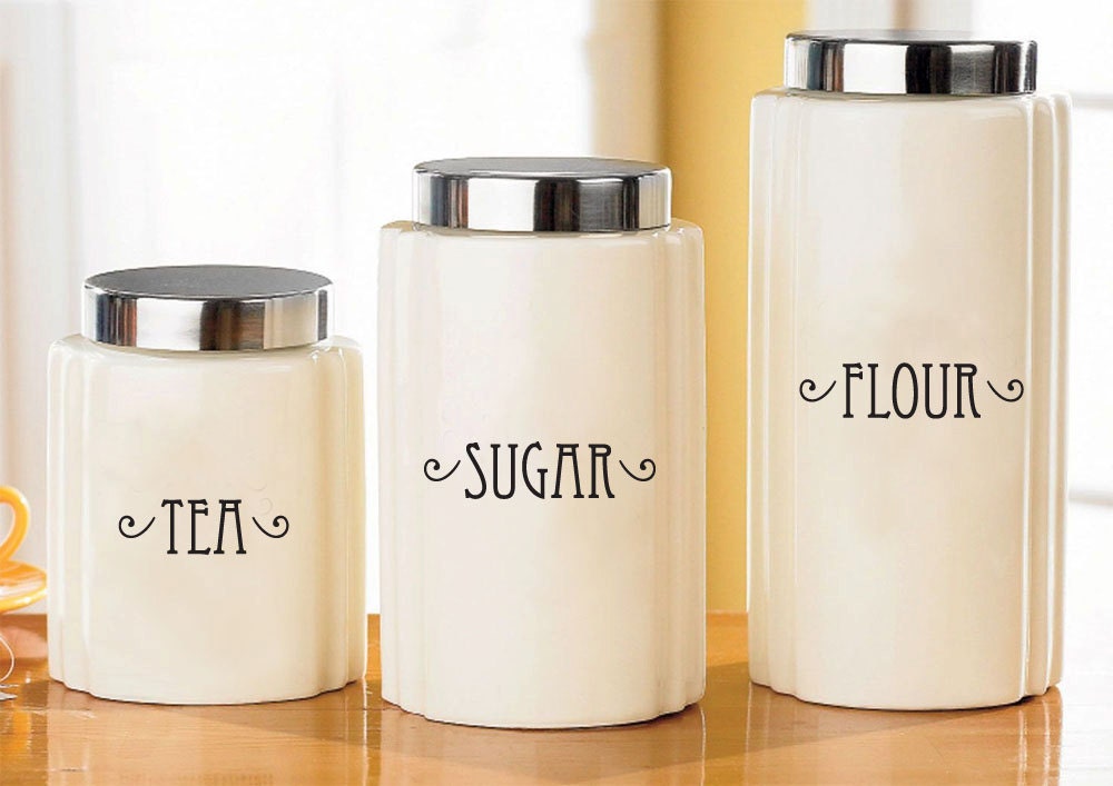 Custom Canister Labels - Vinyl Decal Stickers