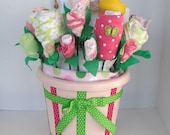 Premium Size Baby Bouquet: Made To Order Girls Layette Baby Shower Gift