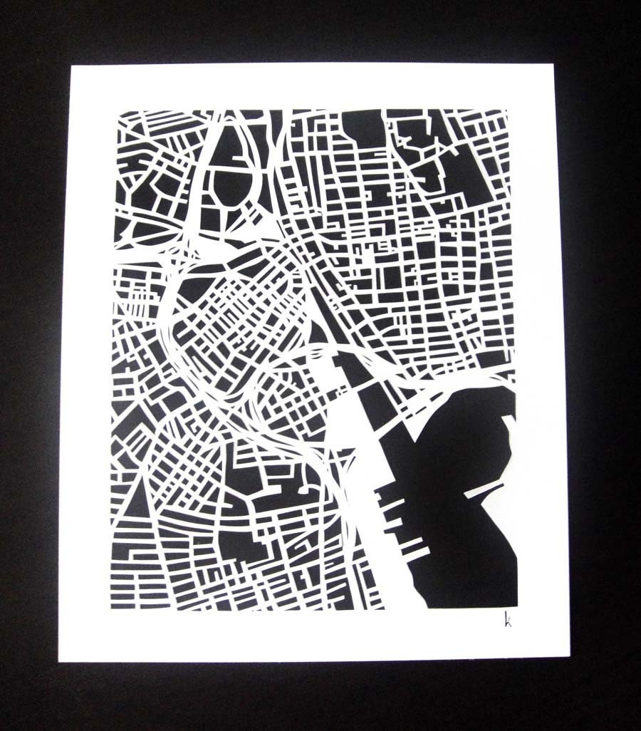 providence mapcut on white