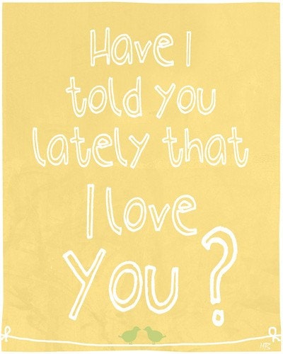 Love quote art print , emotional saying , room decor wall hanging, I love you, Mothers day wall decor, love birds, nursery art print