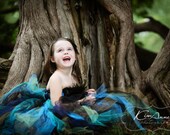 Pretty Little Peacock Couture Tutu Dress- SZ 3-5 YRS