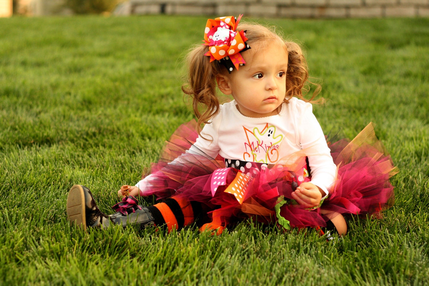 Ready 2 Ship- Special Price- So Ghoul Halloween Tutu- SZ 2T-3T
