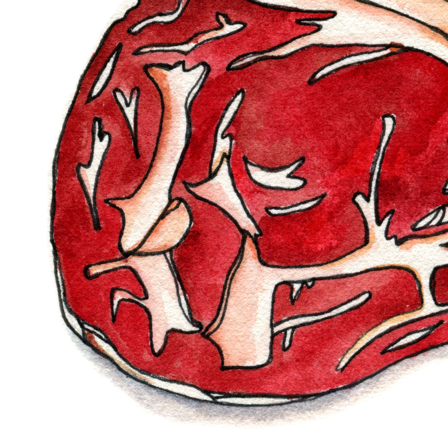 Prime Ribbed for Her Pleasure - cheeky meat print