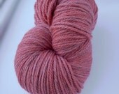 Wool Yarn Romantic Raspberry Hand Dyed by Me and OOAK - One of a Kind