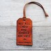 Not All Those Who Wander Are Lost. Leather Tag.