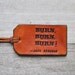 Single Custom Leather Luggage Tag. Stamped with Your Name, Quote, Verse. Perfect gift for wedding, honeymoon, thank you, congrats, traveler