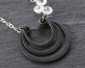 Triple Crown - Retaining Ring Industrial Hardware Necklace by Prairieoats