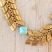 Choctaw - Urban Tribal Chevron Chain and Turquoise Bracelet by Prairieoats