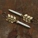 Flight - Chevron and Spike Drop Earrings - Tribal, Spear, Dangle by Prairieoats