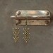 Little Arrows - Tribal Brass Arrow Drop Earrings by Prairieoats