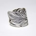 Steampunk ANGEL FEATHER ring, Victorian, Adorable feather wraps around finger, Silver