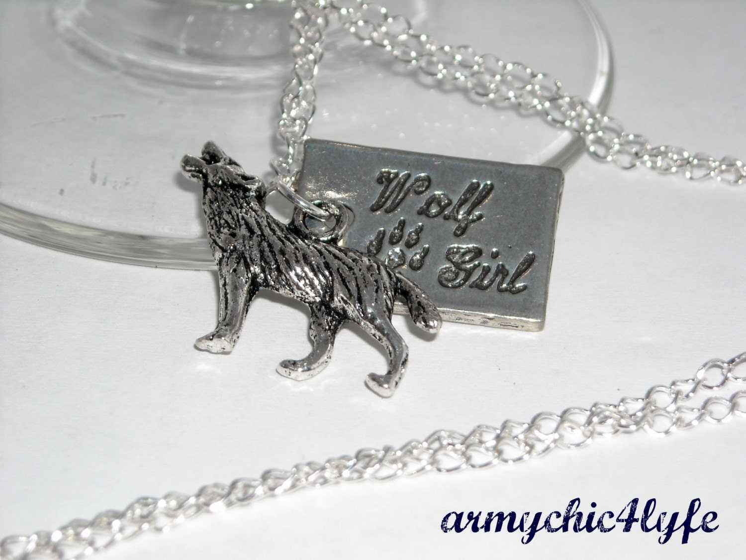 Wolf Girl Twilight inspired necklace