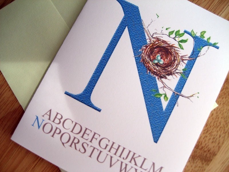 Note Card Nesting is Nice  eco friendly