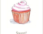 Sweet  Cupcake Card to celebrate the happy stuff