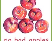Apples Watercolor Print