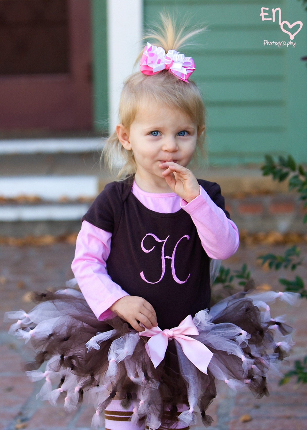 Pink Chocolate Knotty Tutu, Toddler Size