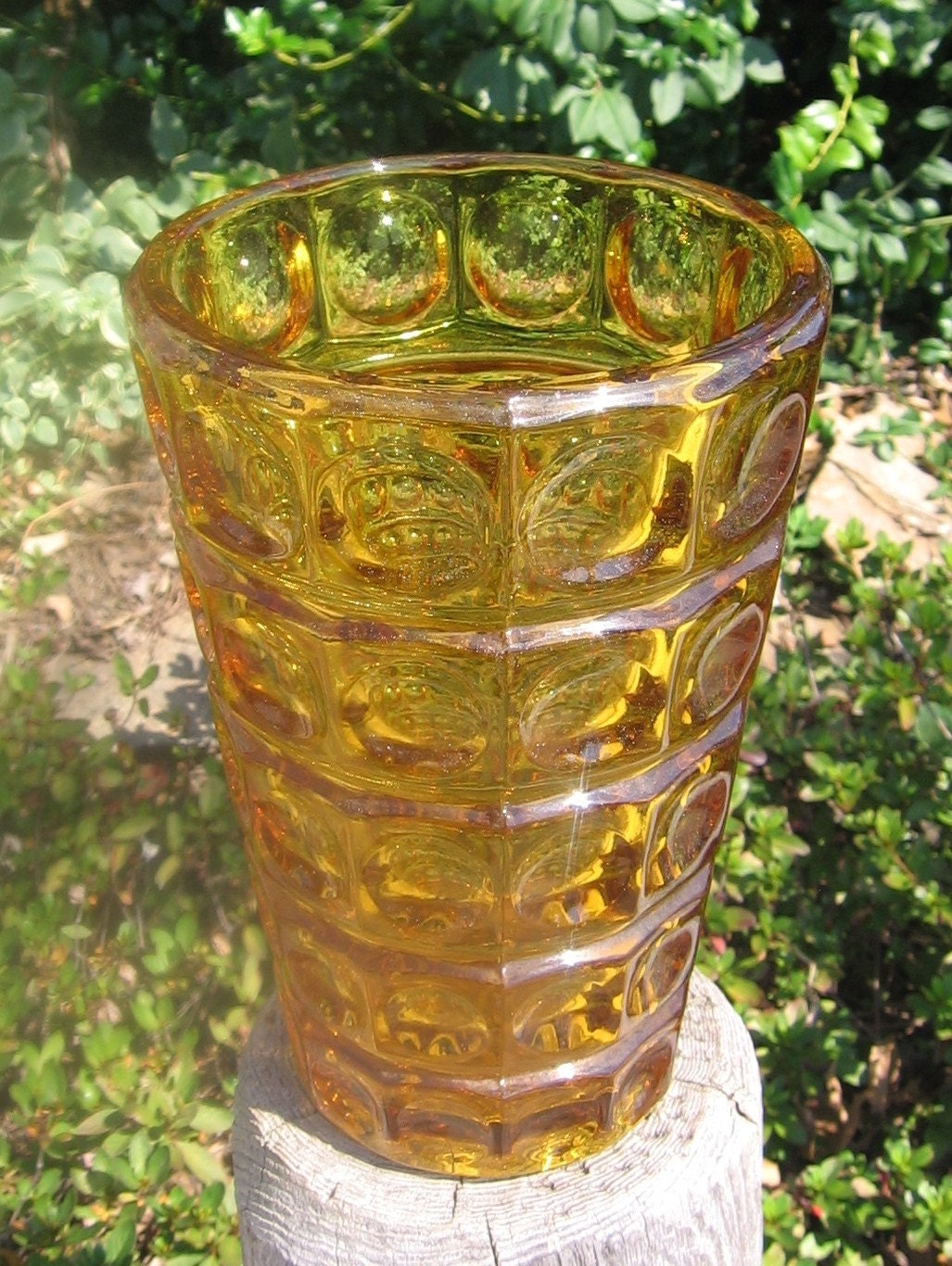Vintge 1961 Czechoslovakian Sklo Union Glass Vase