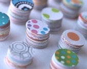 Lots and Lots of Spots and Dots ... Scrapbooking Paper Circles . Fun . Craft Supplies . Art Projects . Colorful . Patterns . 250 Pieces