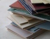 ATC / ACEO Blanks - 20 Cards and Sleeves, Crescent Matboard (Assorted Colors)