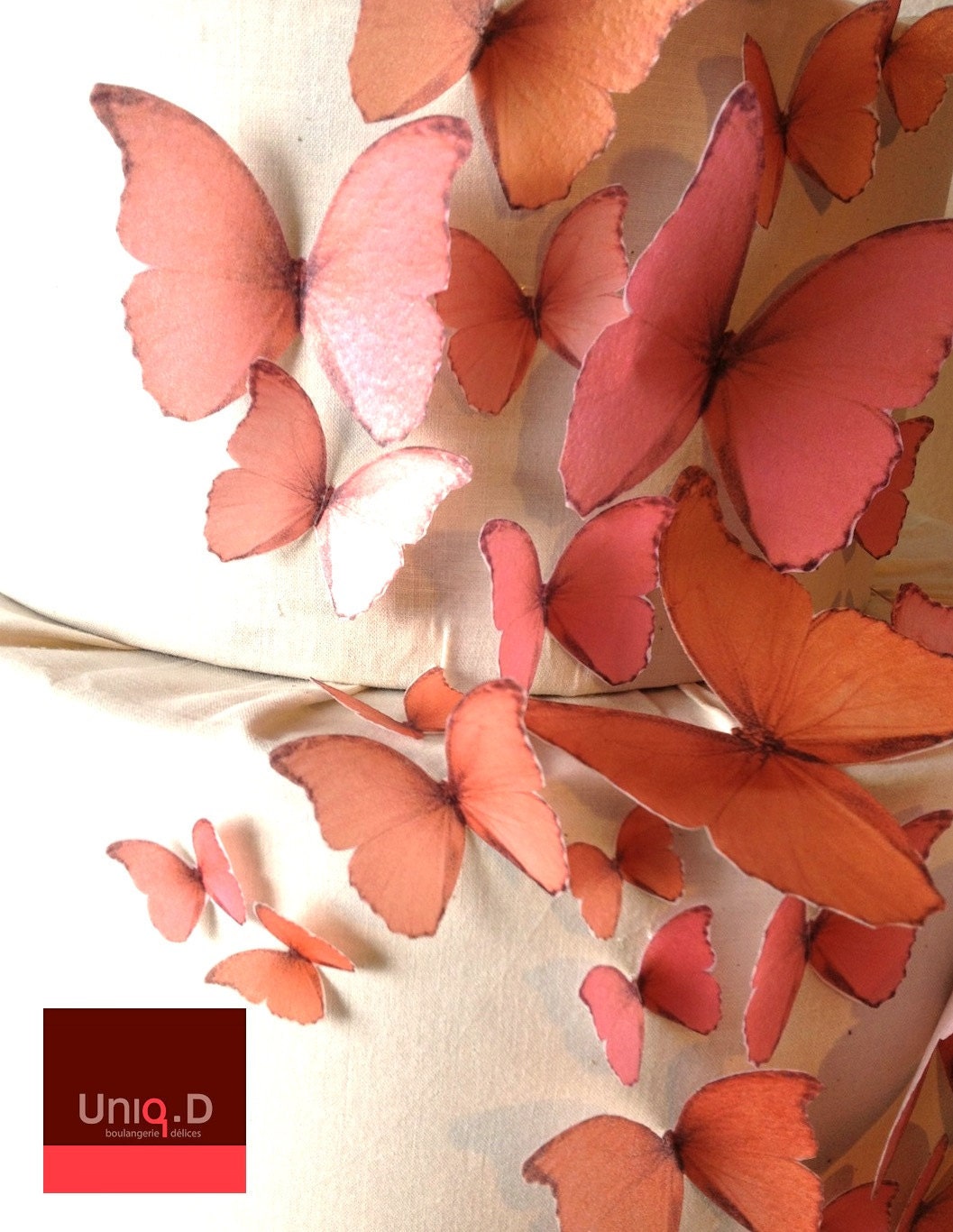 BUY 53 get 5 FREE wedding butterflies favors on sale - wedding cake decoration -  edible toppers by Uniqdots on Etsy