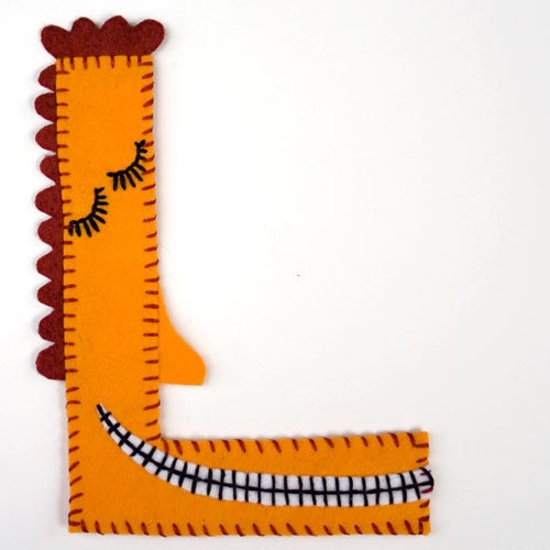 4 Personalized Child's Name Garland with Funny Faces - 4 letters