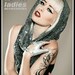 Dark silver sequin snood hood / scarf GaGa