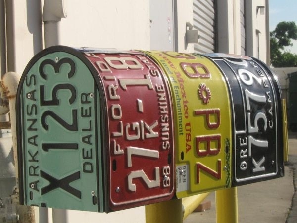 License Plate Mailbox