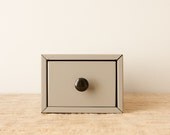 Vintage Mini Steel Card File