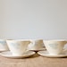 Vintage Mid Century Cups and Saucers-Marcrest Blue Spruce, Set of 6