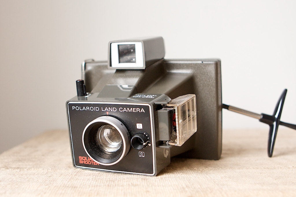 Polaroid Square Shooter Land Camera With Original Case and Warranty Card