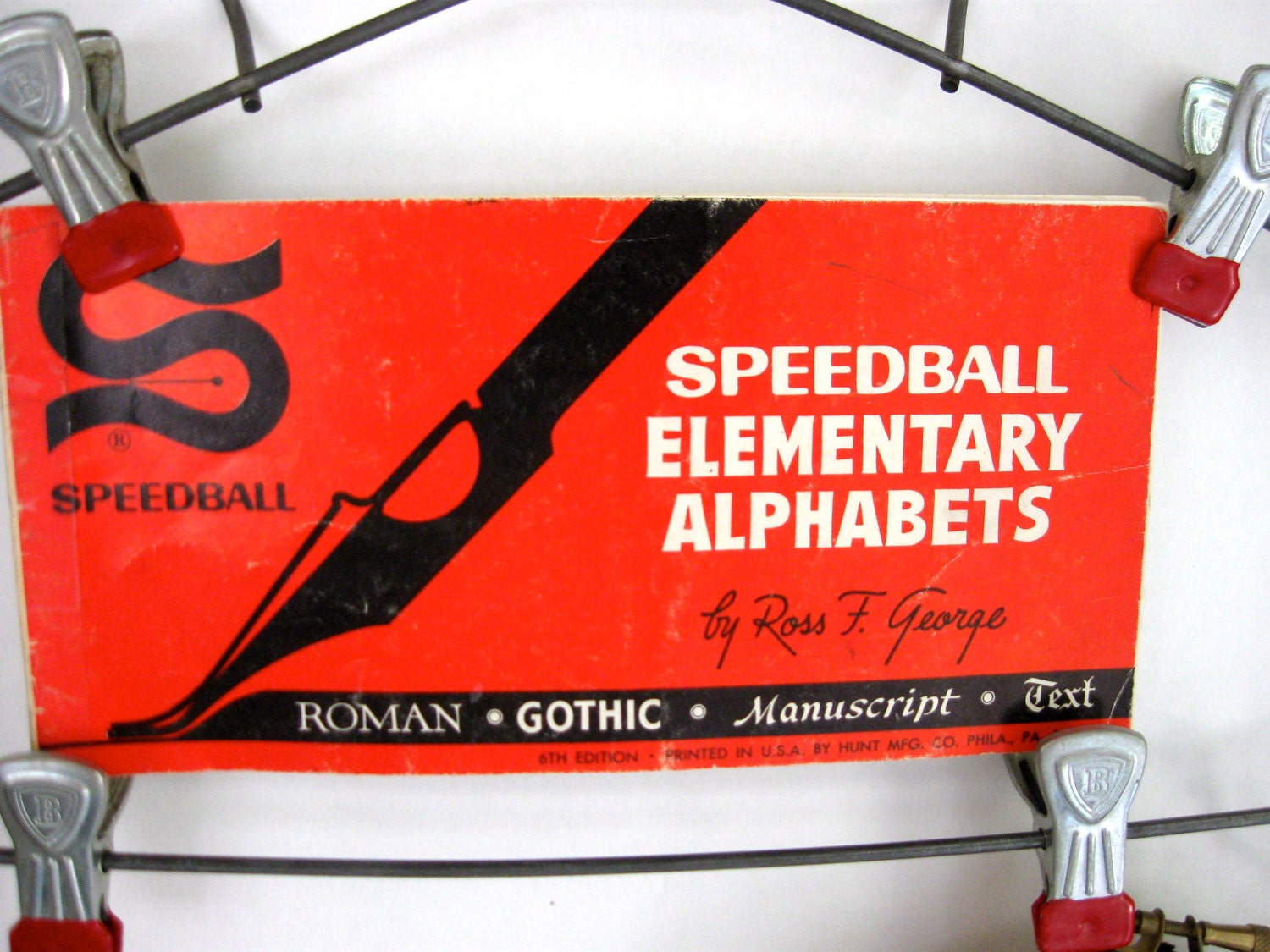 speedball elementary alphabets booklet, calligraphy booklet, fancy writing booklet, sign making