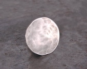 Sterling Silver Tie Tack,  Hammered Metal Lapel Pin,  Birthday Gifts for Men Best Man
