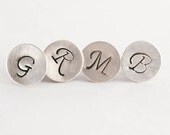 Tie Tack Monogram Initial Sterling Silver Gift for Wedding Best Man Dad Personalized Necktie Accessories