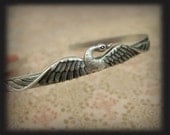SWAN LAKE metal headband in antiqued silver