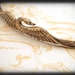 SWAN LAKE antiqued brass metal headband